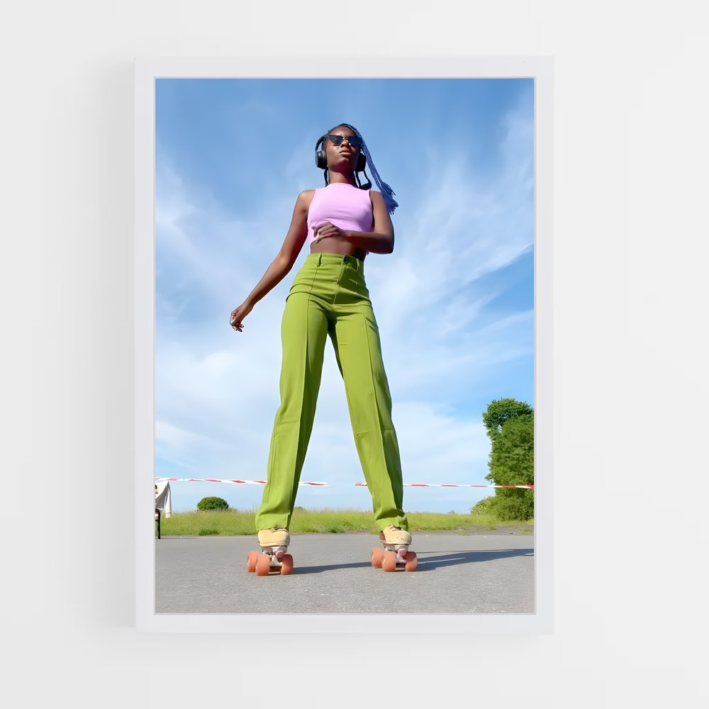 Poster Oumi de janta – affiche Roller (vue 3)